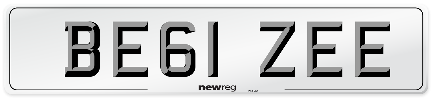 BE61 ZEE Number Plate from New Reg